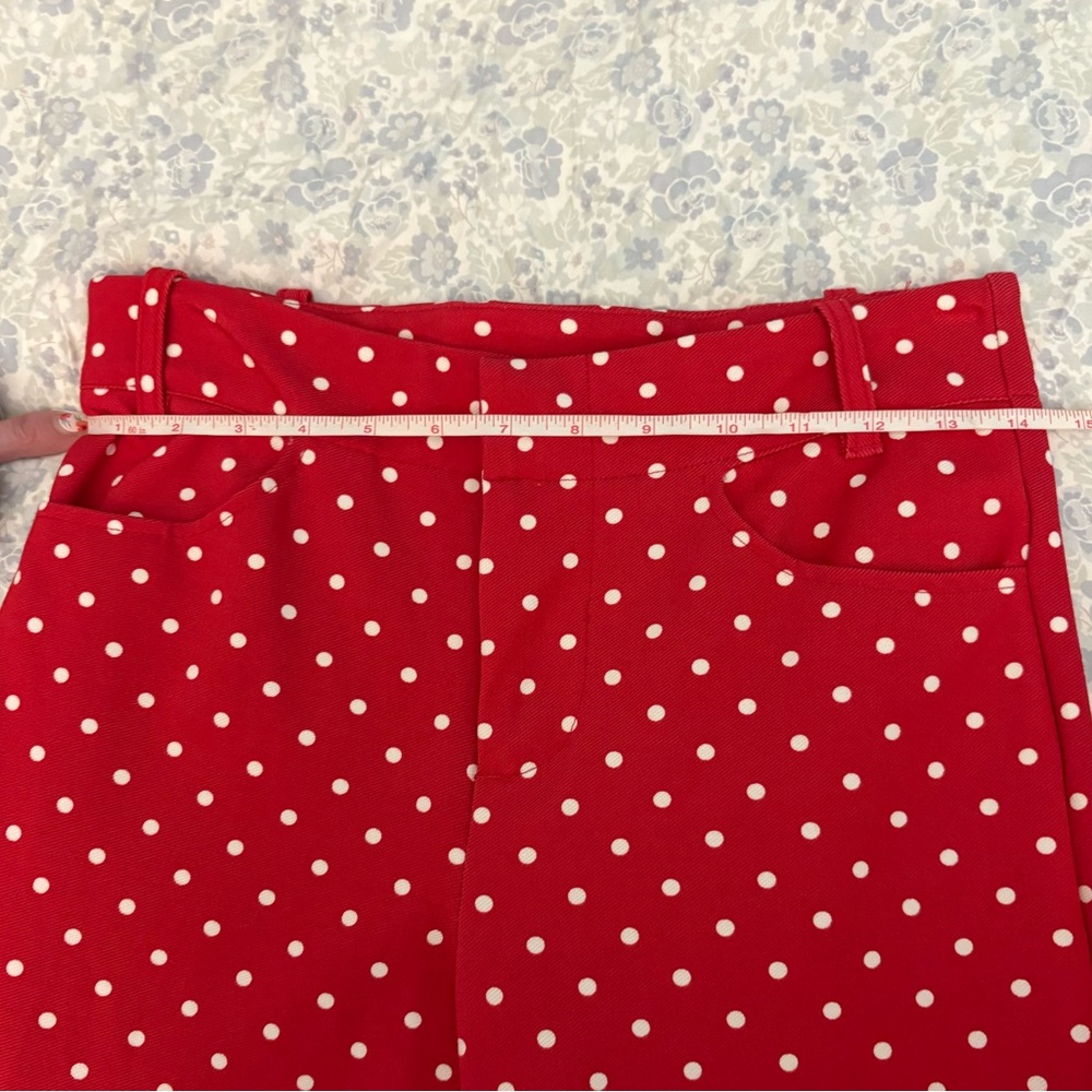 Free People Red and White Polka Dot Capris - Picture 4 of 8